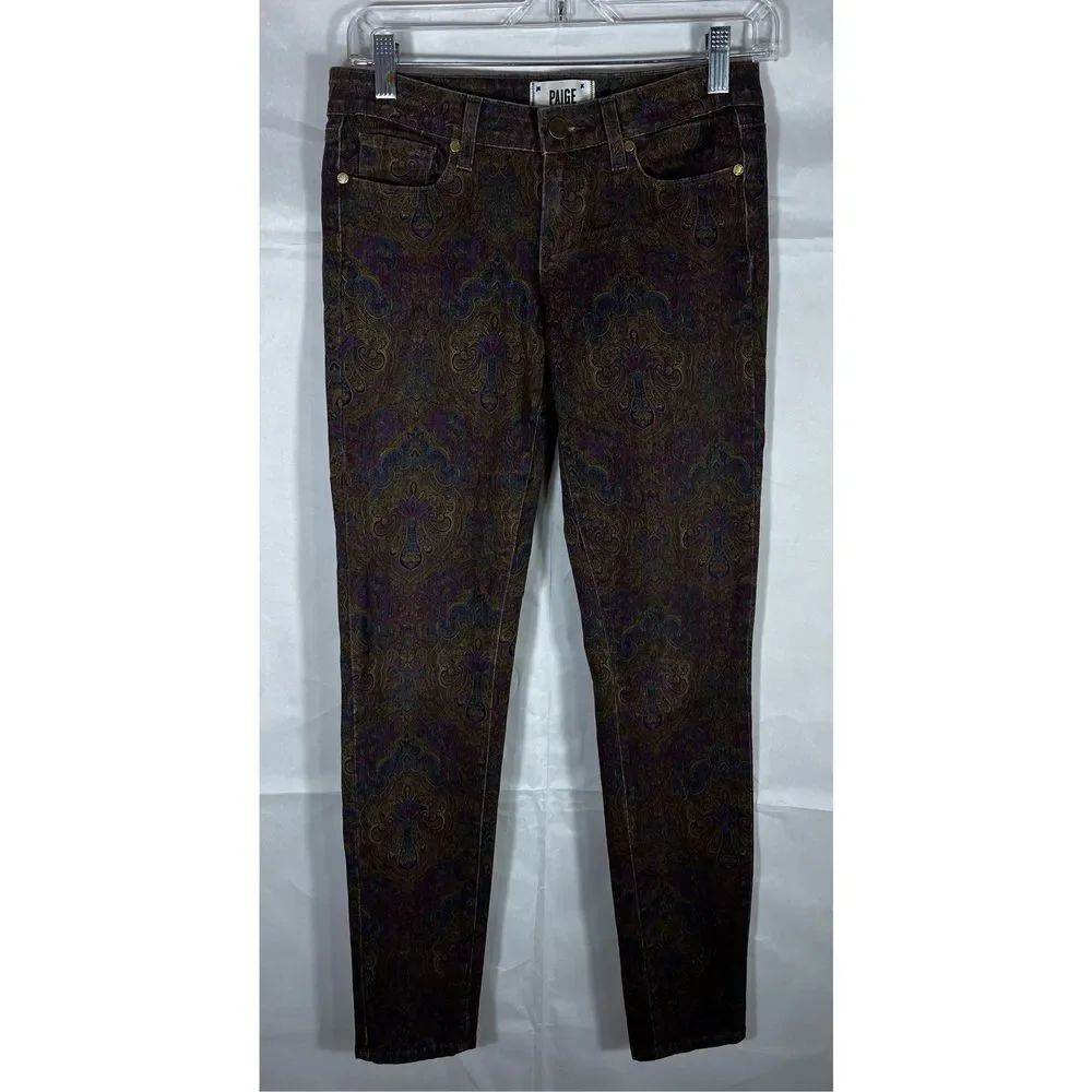 Paige Paisley print jeans